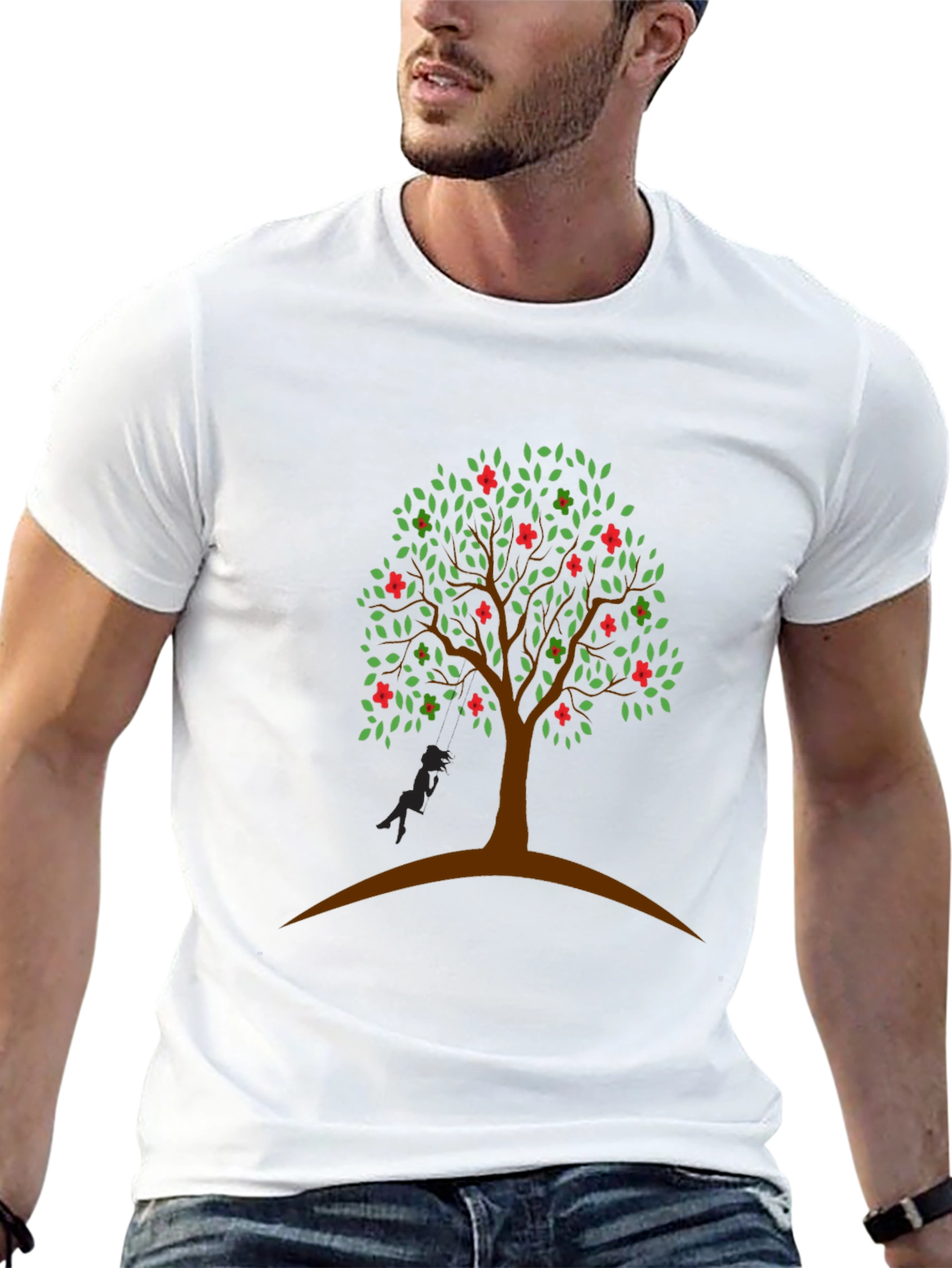 Tree Graphic Tee - Nature Inspired Casual Wear