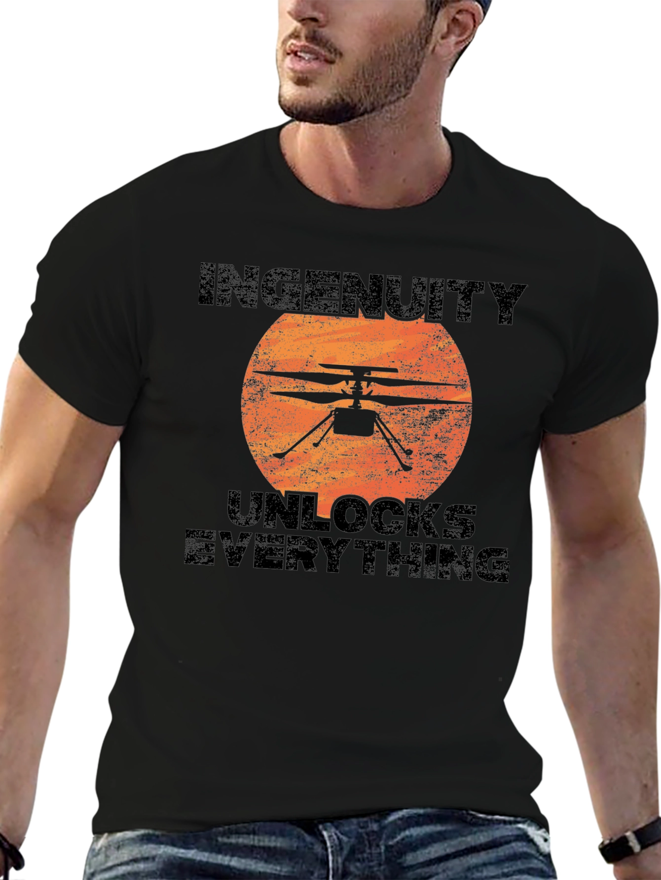 Ingenuity Unlocks Everything Black T-Shirt