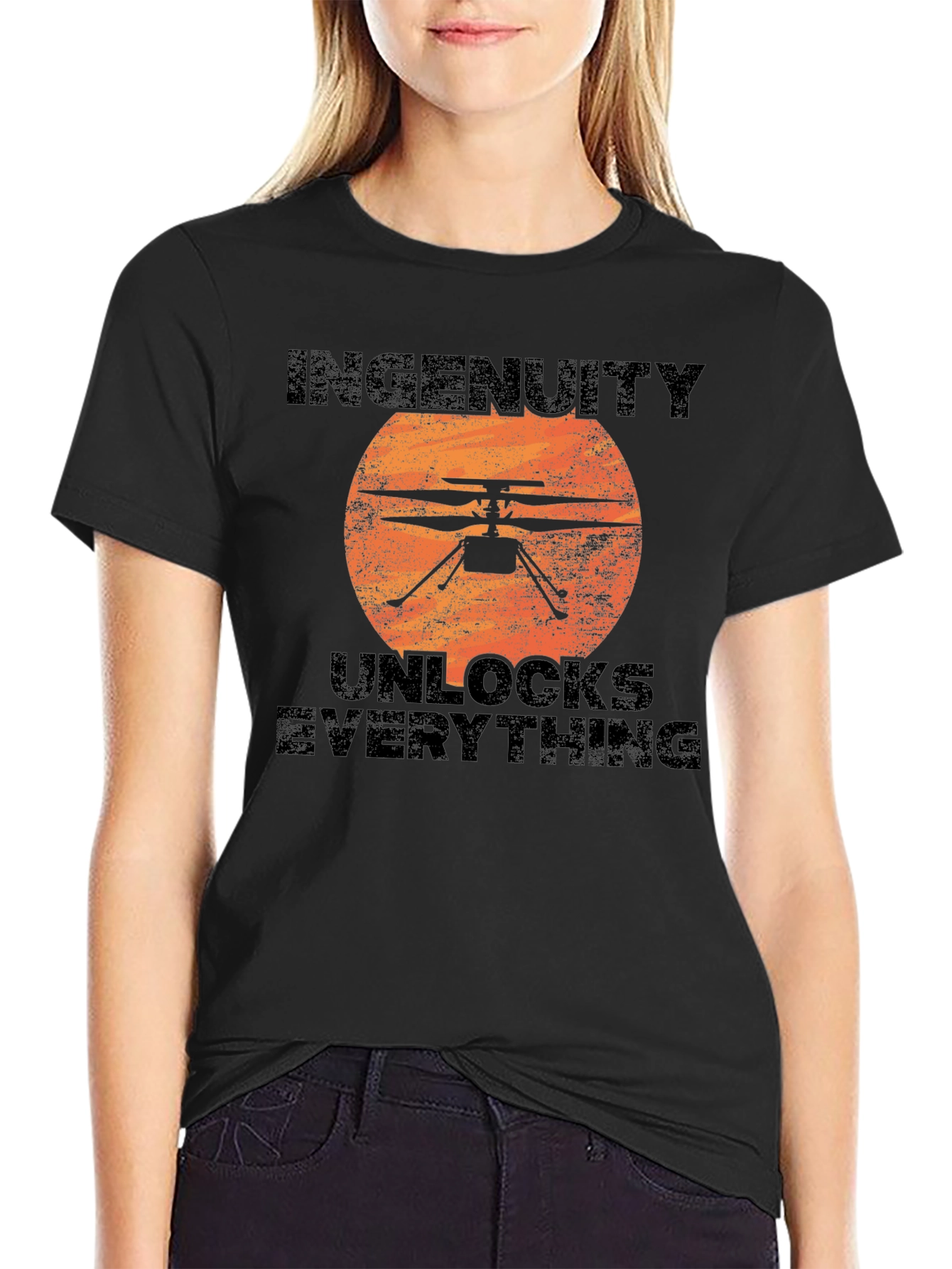 Ingenuity Unlocks Everything Black T-Shirt