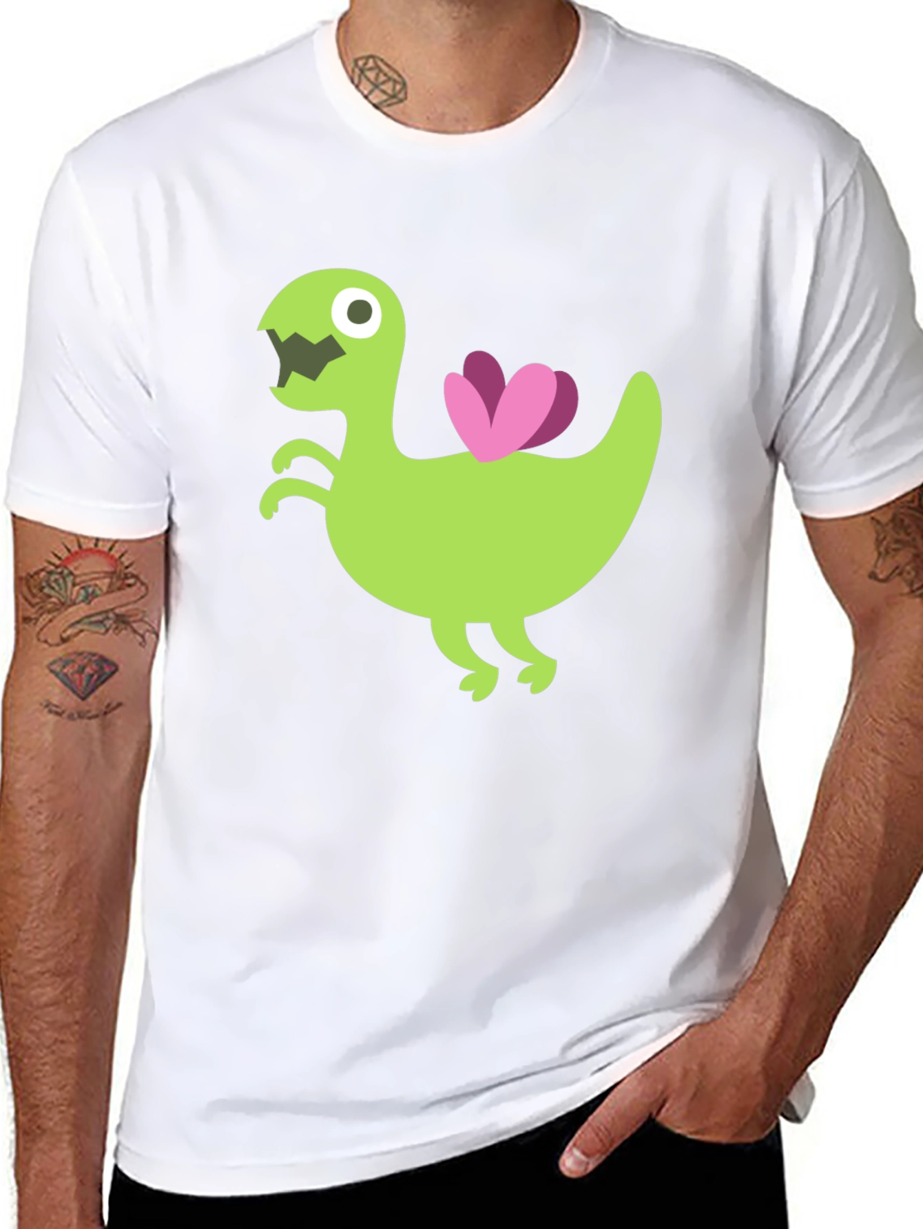 Cartoon Dino T-Shirt - Unique Graphic Tee
