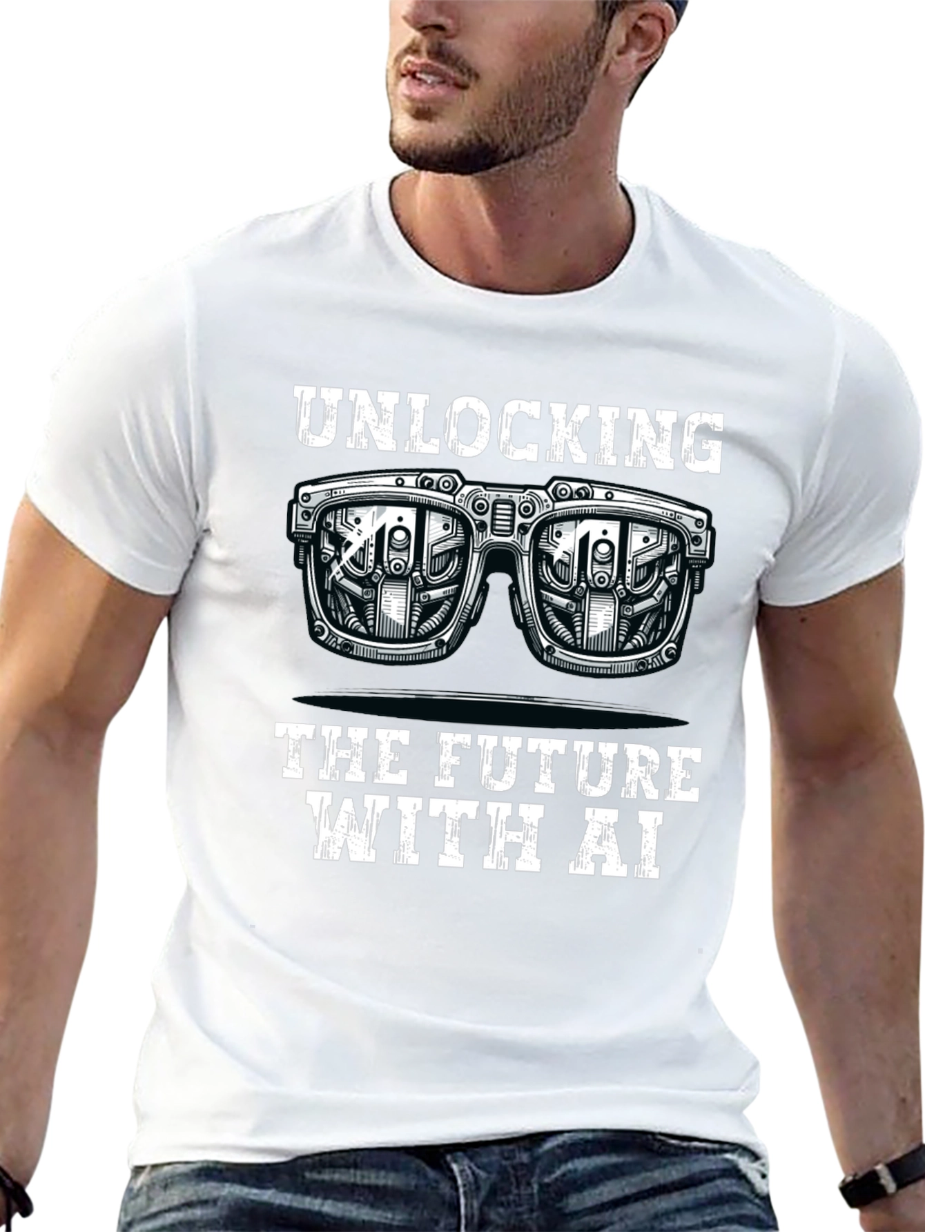 Unlocking the Future with AI Black T-Shirt