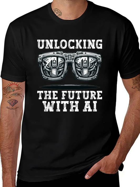 Unlocking the Future with AI Black T-Shirt