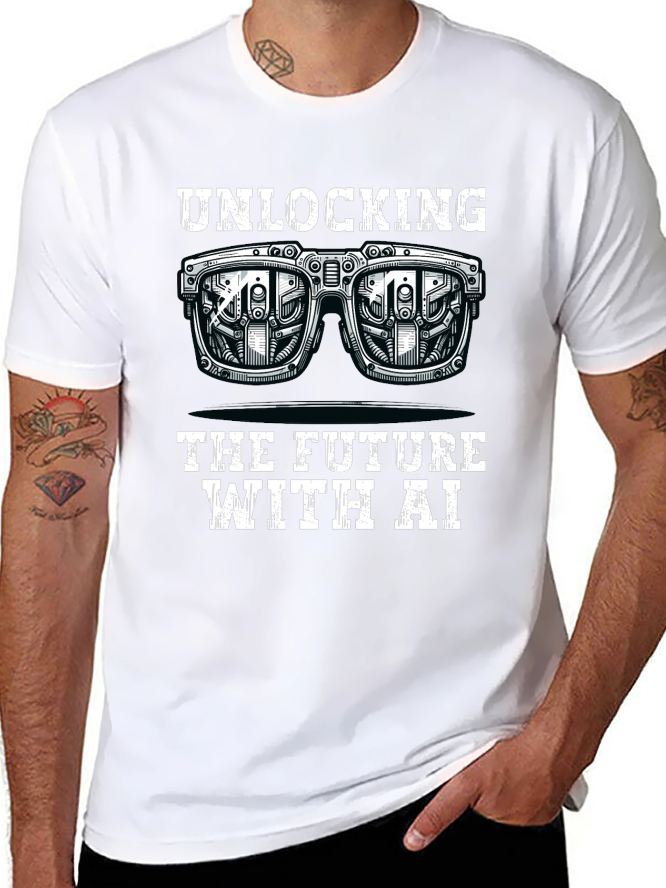 Unlocking the Future with AI Black T-Shirt