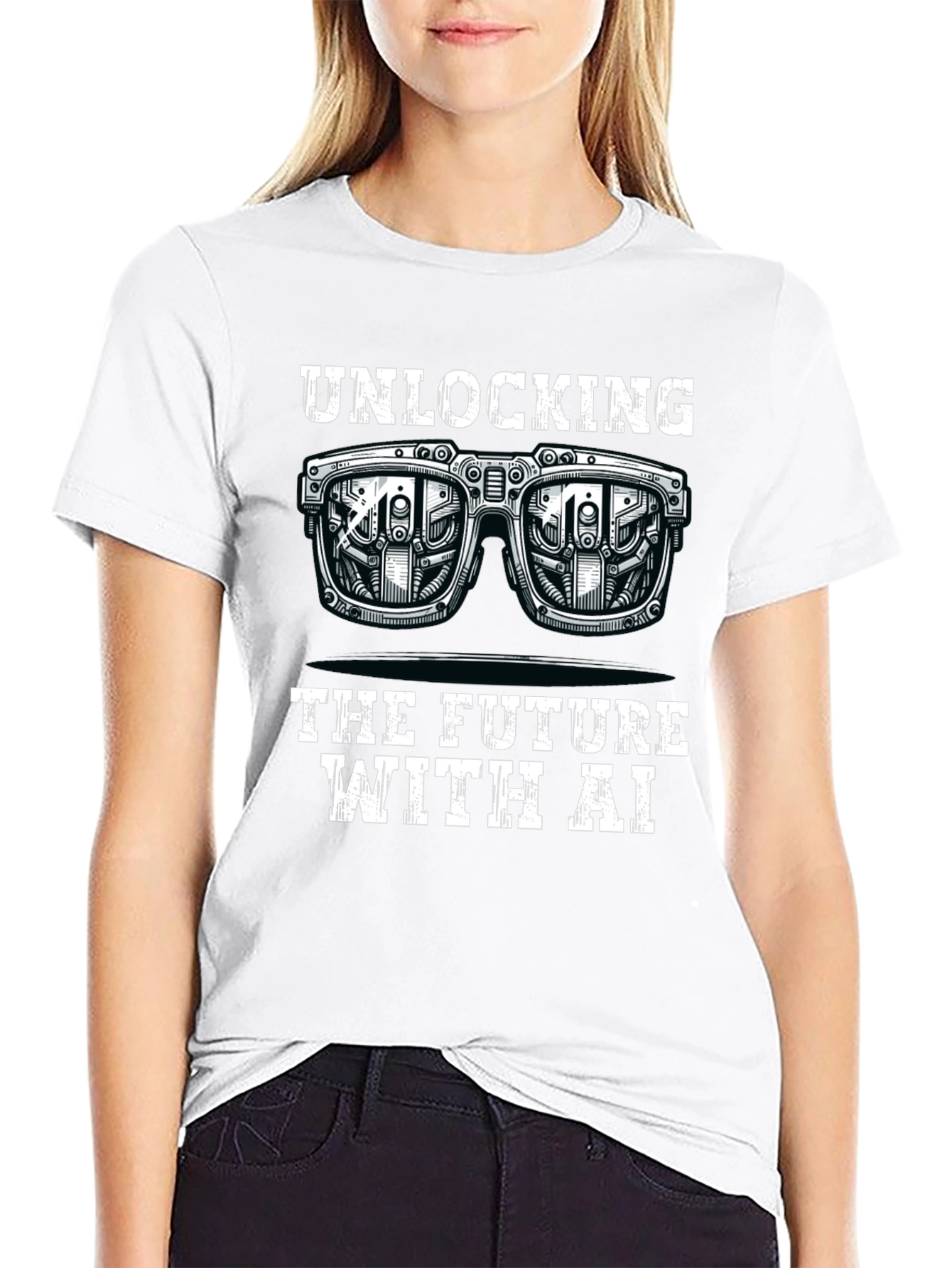Unlocking the Future with AI Black T-Shirt