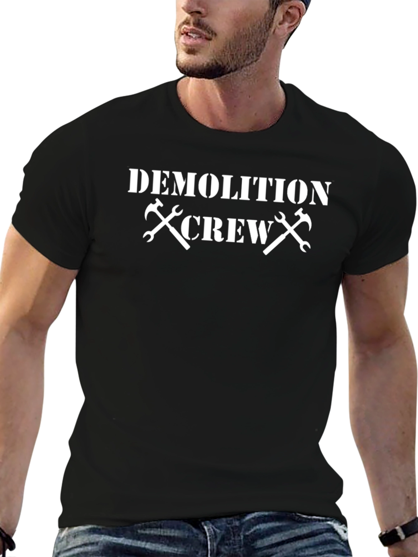 Demolition Crew Graphic Tee - Black