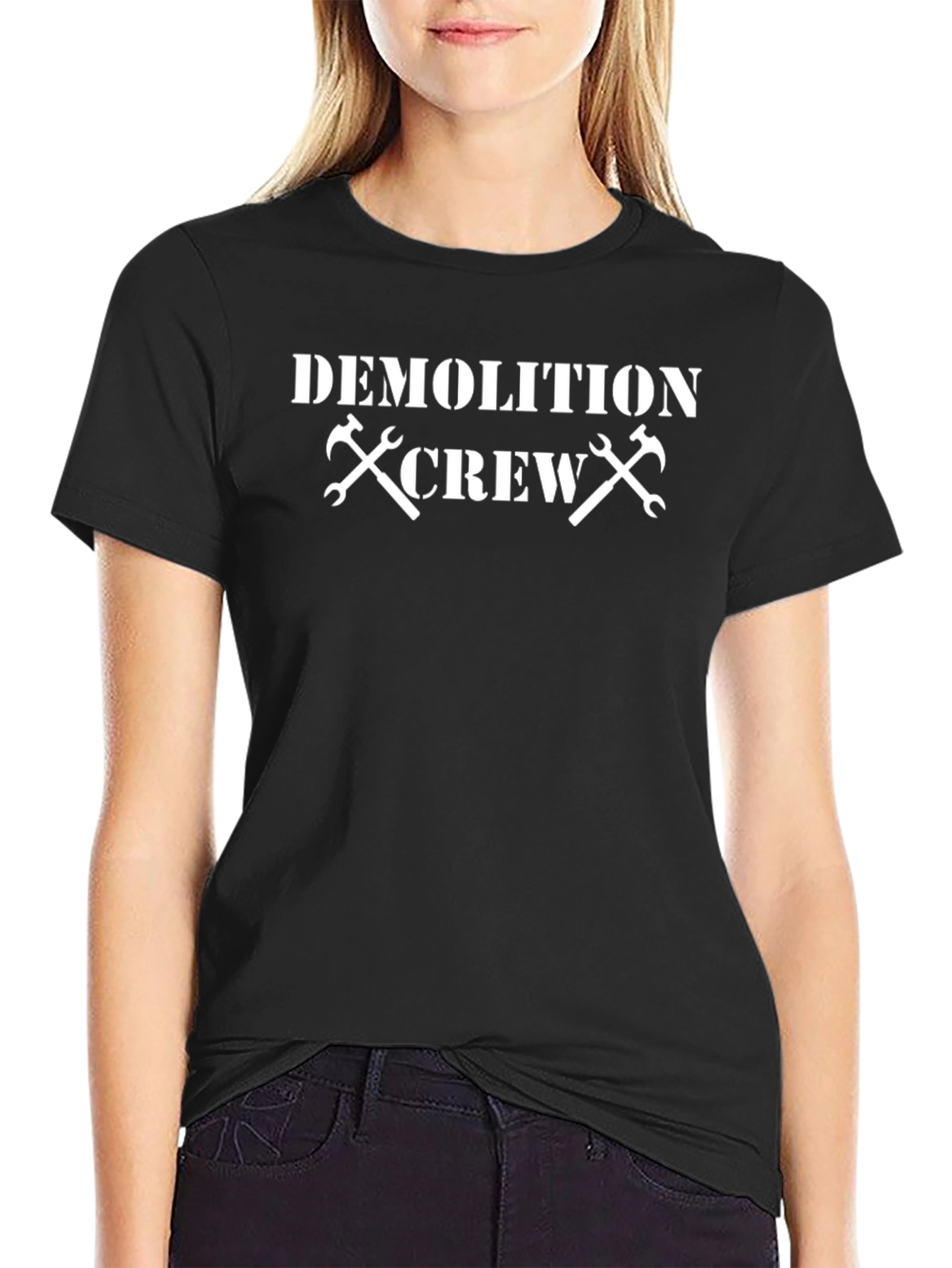 Demolition Crew Graphic Tee - Black