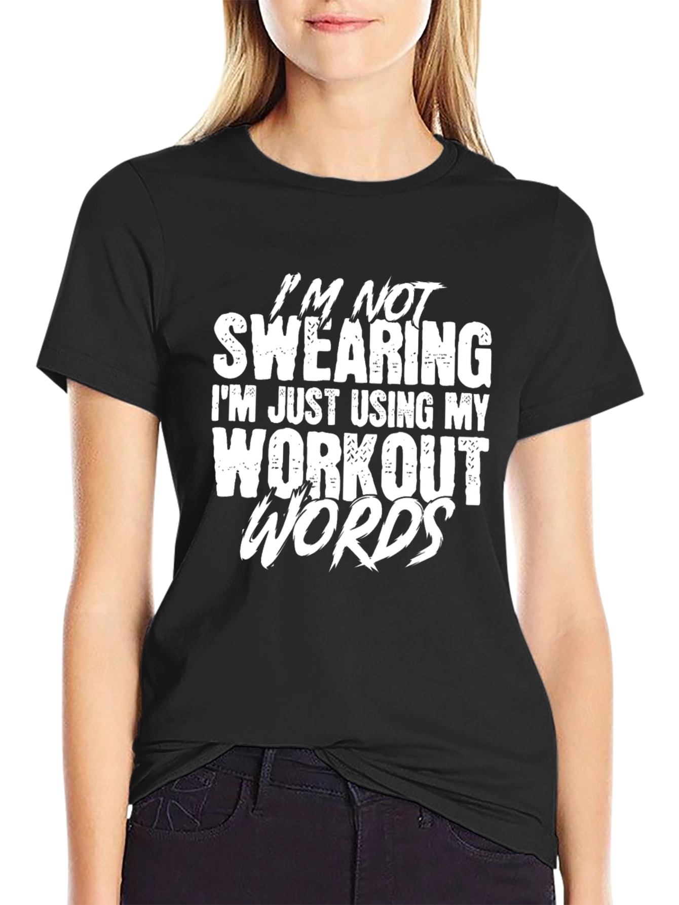 Workout Words Tee - Funny Gym Shirt