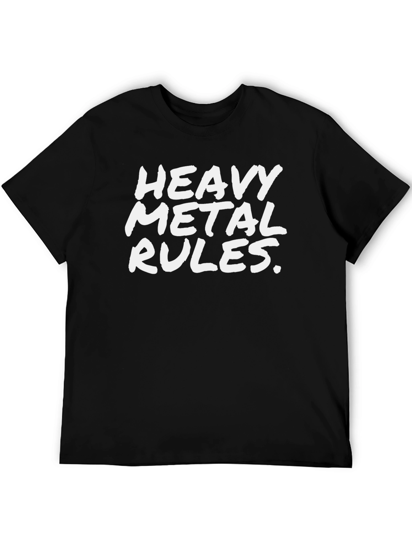 Heavy Metal Rules Black Graphic Tee