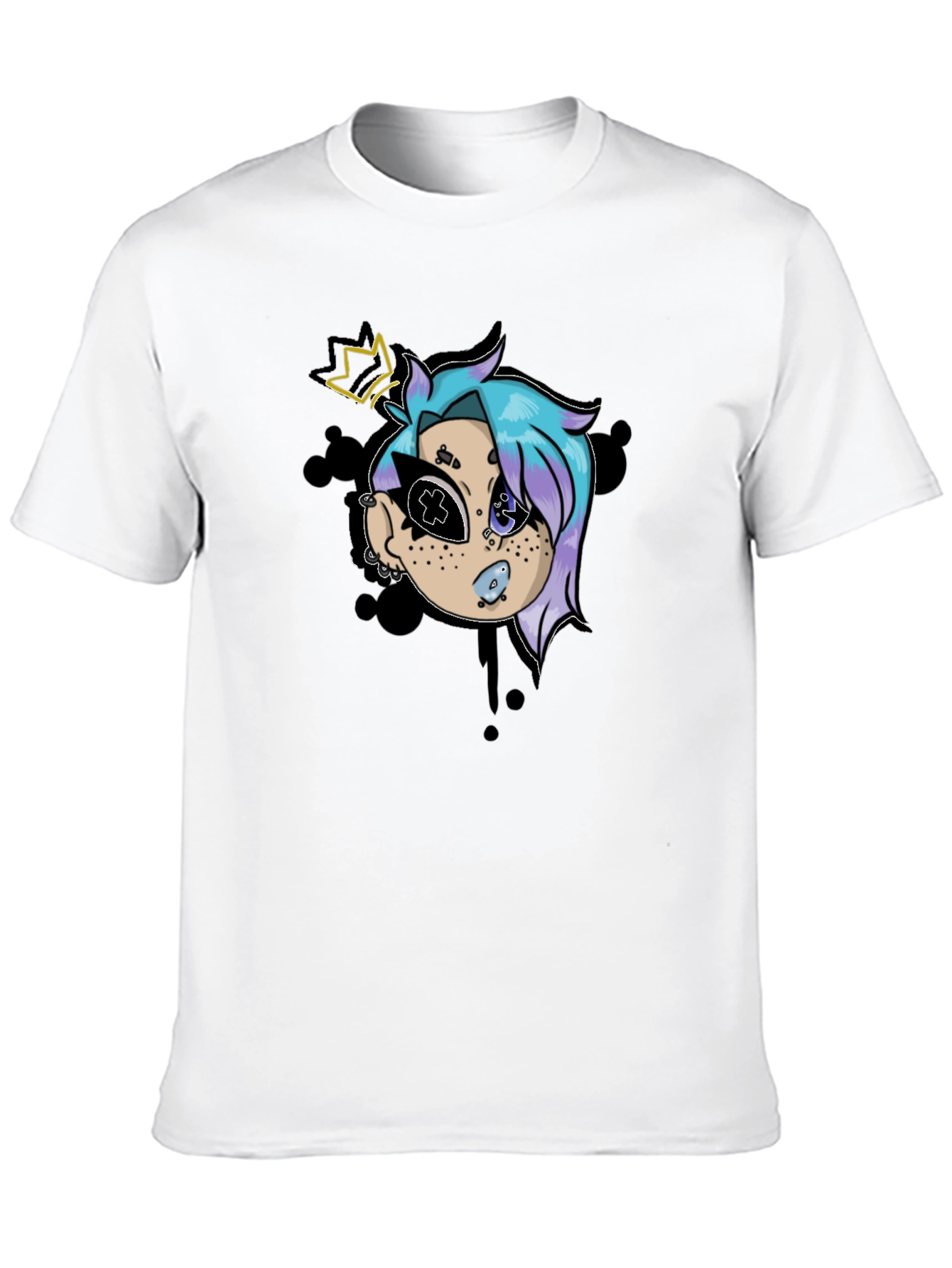 Cartoon Character Graphic Black T-Shirt