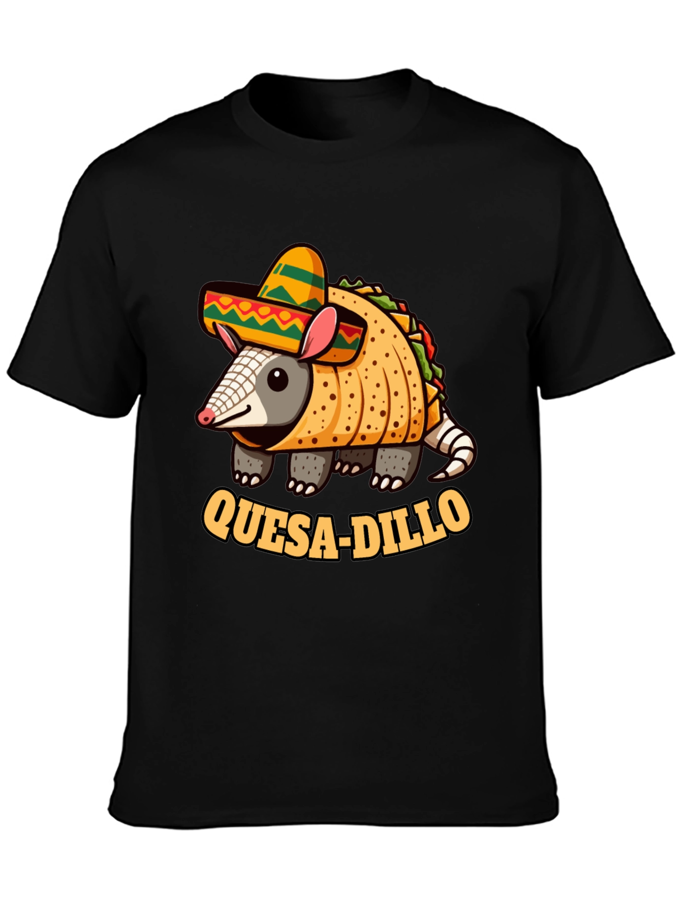 Quesadilla Armadillo T-Shirt: Quesa-dillo Funny Tee