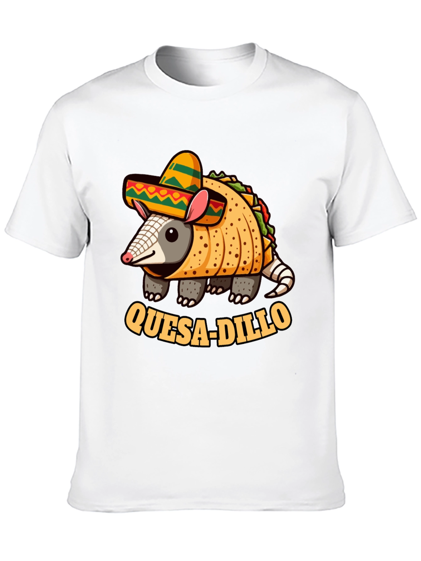 Quesadilla Armadillo T-Shirt: Quesa-dillo Funny Tee