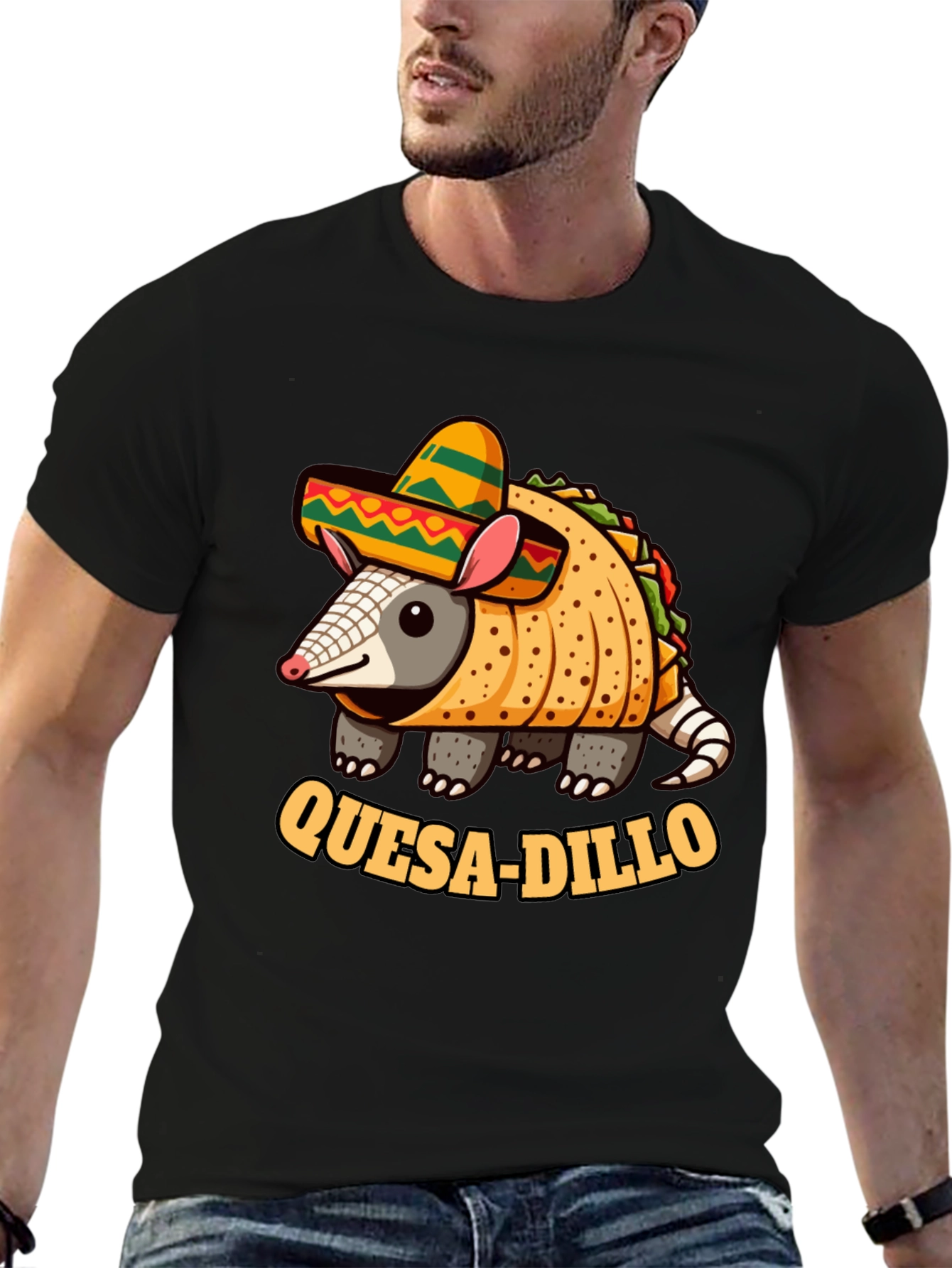 Quesadilla Armadillo T-Shirt: Quesa-dillo Funny Tee