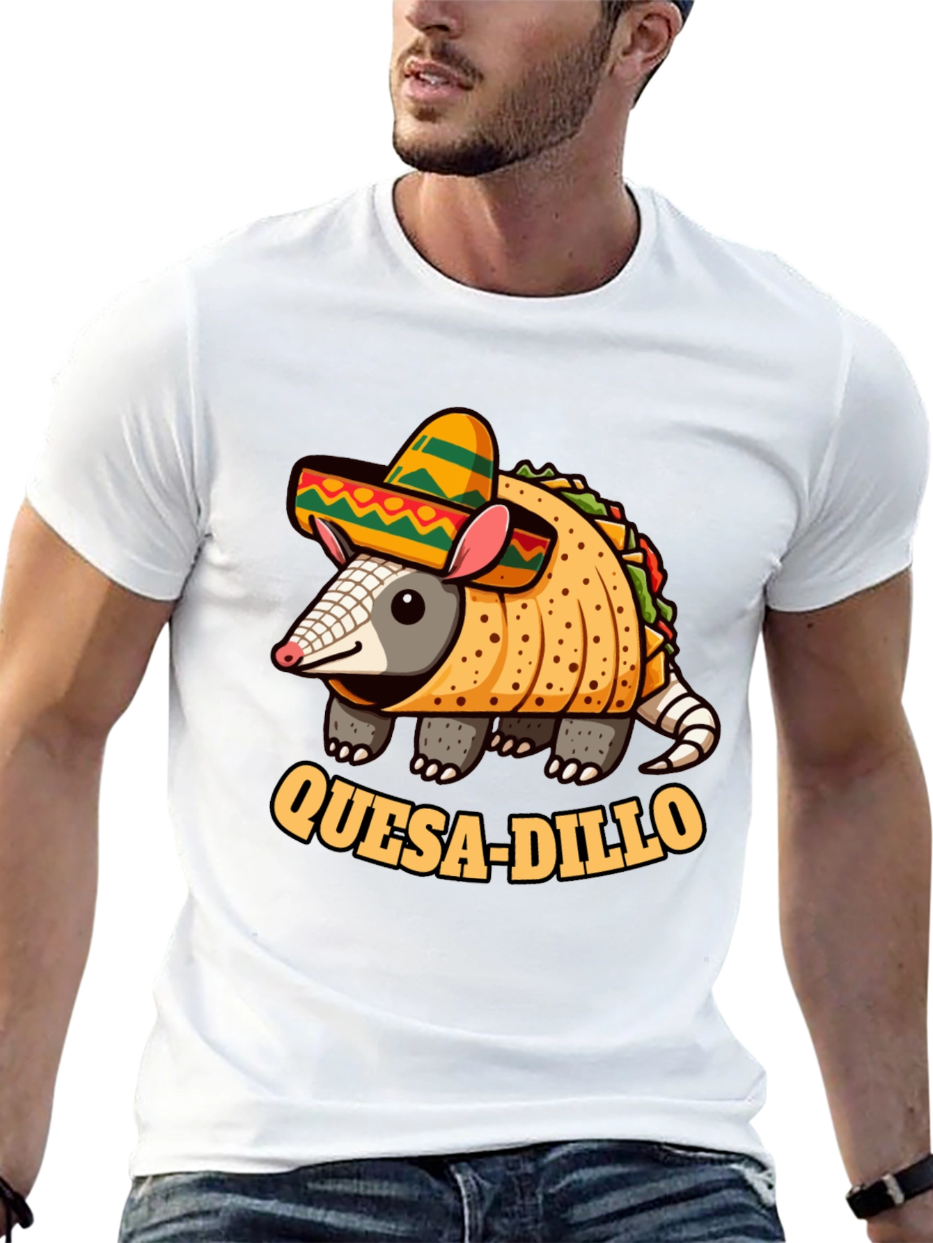 Quesadilla Armadillo T-Shirt: Quesa-dillo Funny Tee