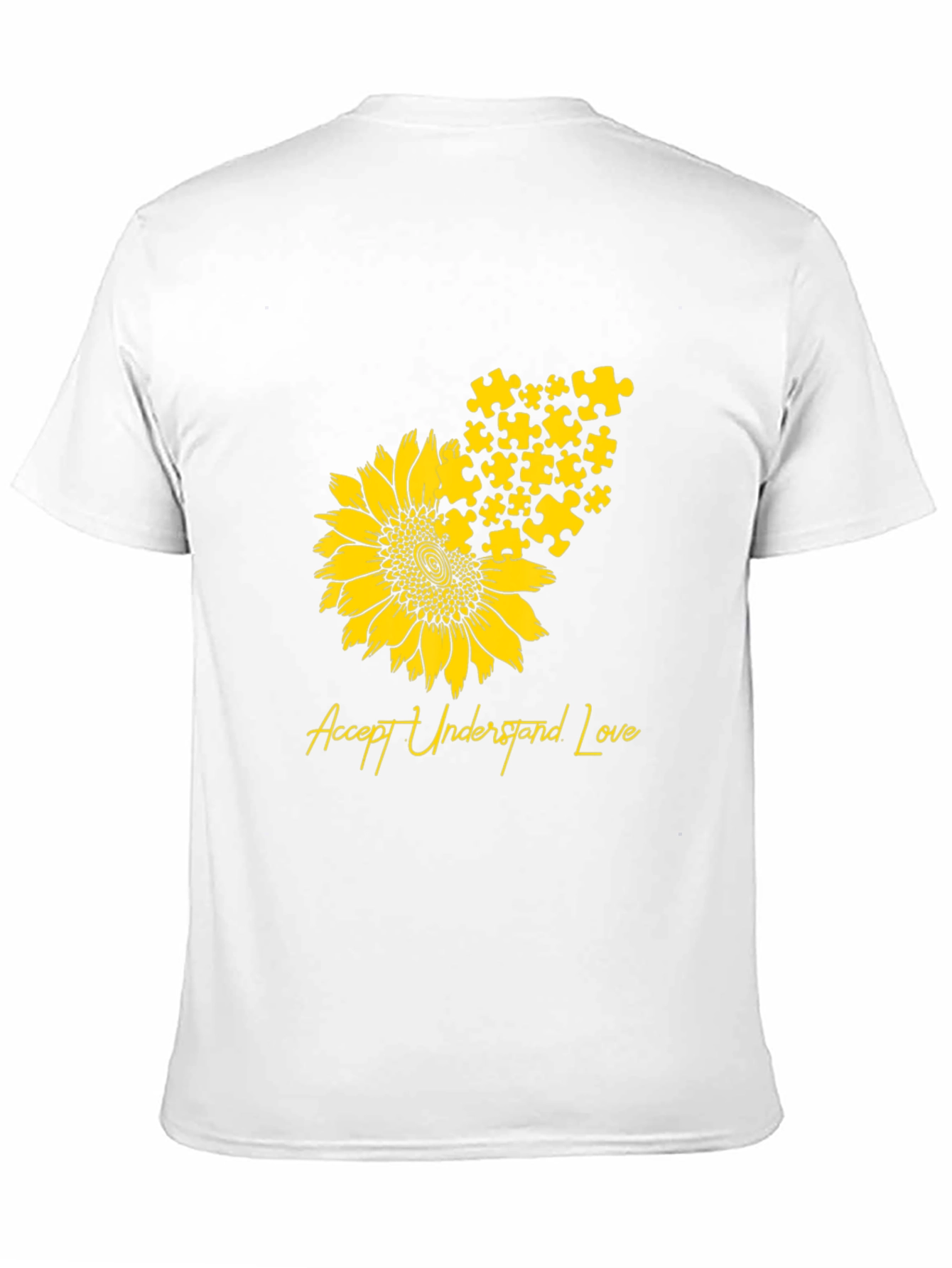 Autism Awareness Sunflower Puzzle Piece T-Shirt