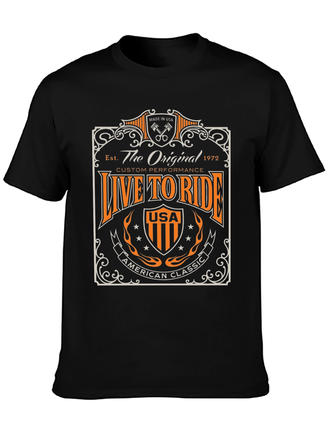 Live To Ride American Classic Graphic Tee