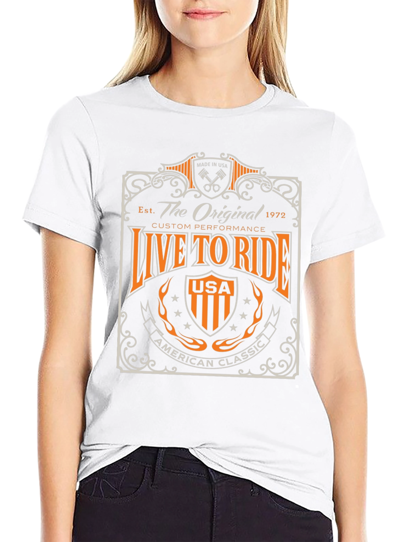 Live To Ride American Classic Graphic Tee