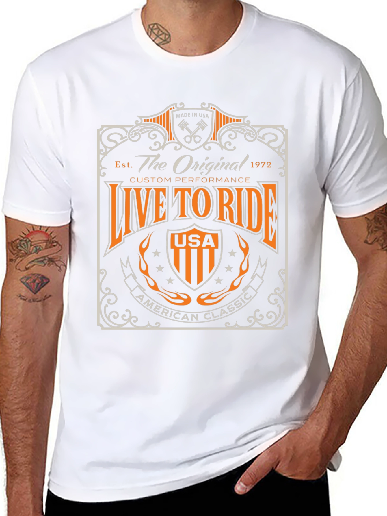 Live To Ride American Classic Graphic Tee