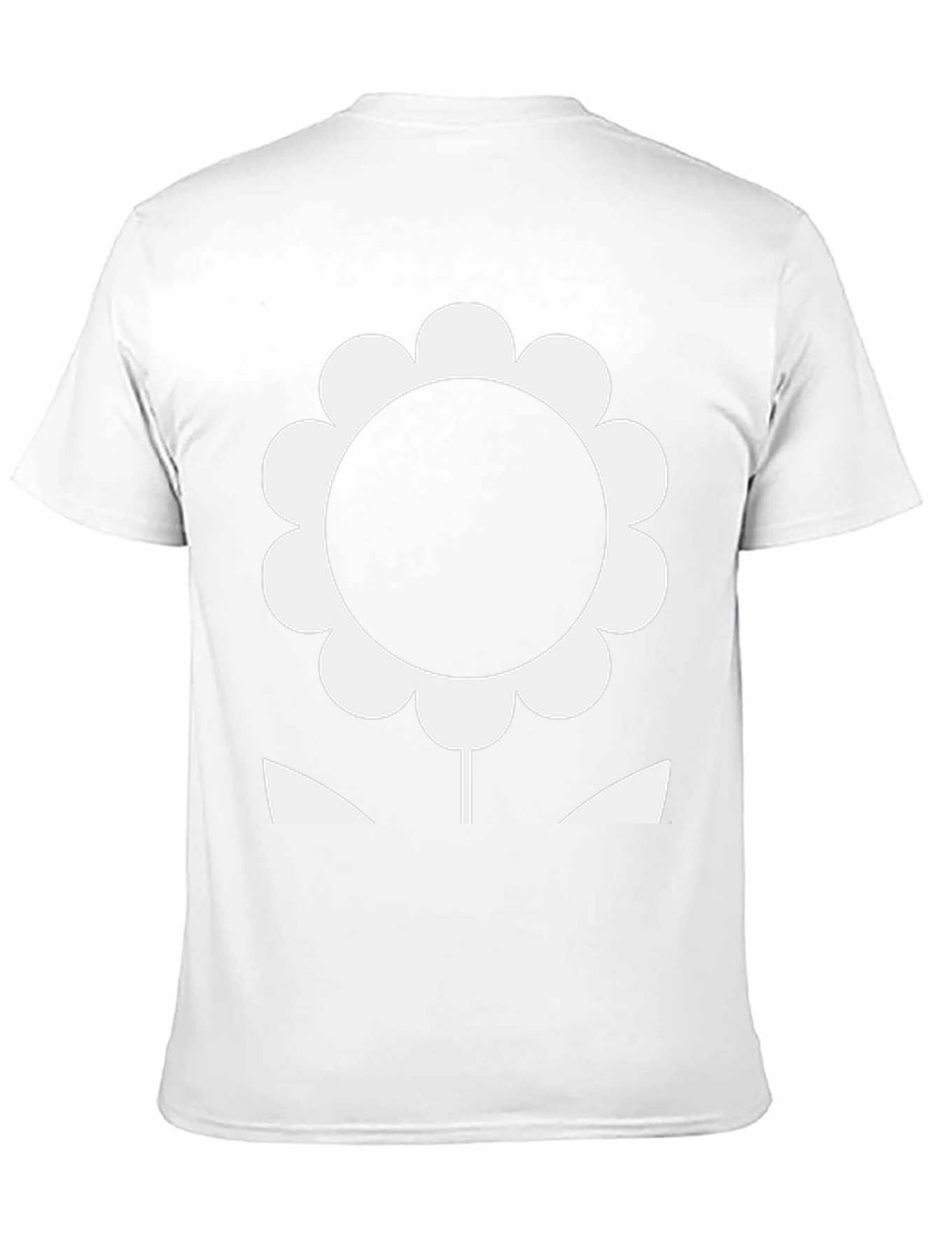 Bold Flower Graphic Tee - Black Cotton T-Shirt