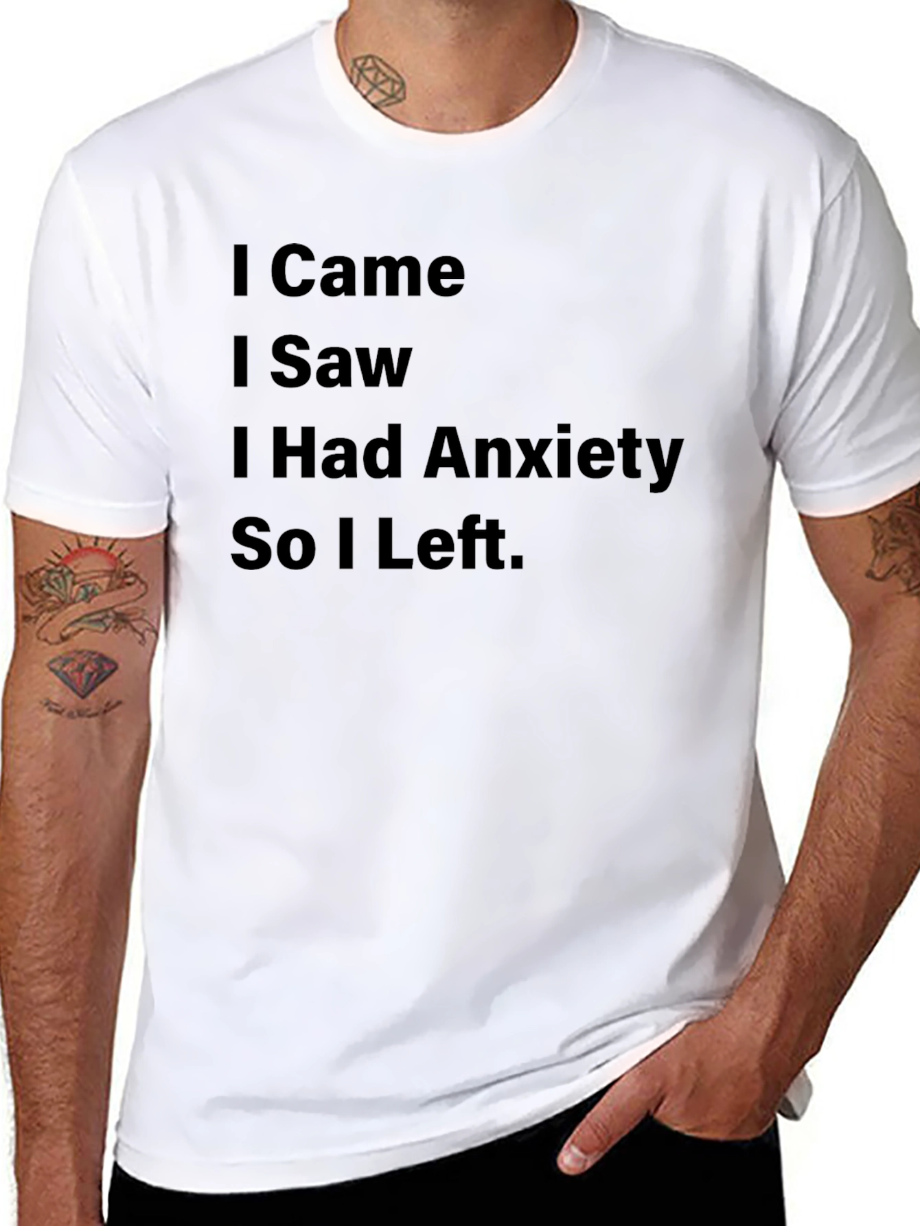 Anxiety Relief T-Shirt: Came Saw Had Anxiety