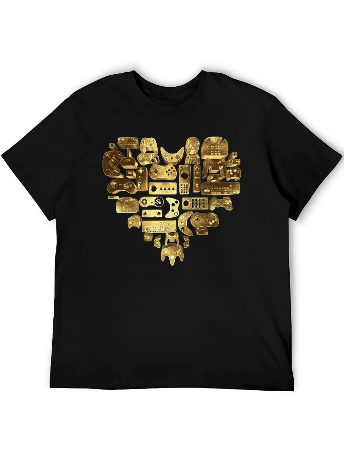 Gamer Heart T-Shirt - Golden Console Love Tee
