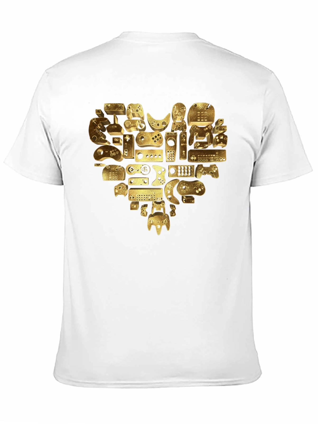 Gamer Heart T-Shirt - Golden Console Love Tee
