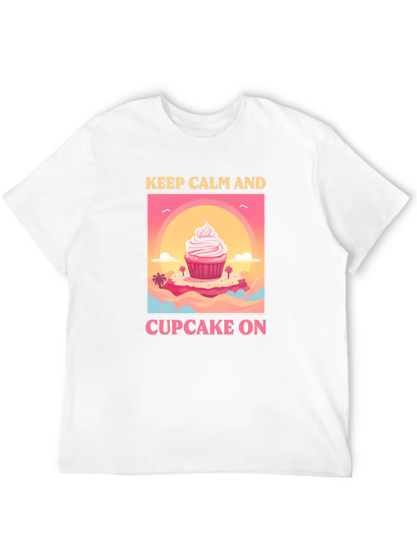Keep Calm and Cupcake On Graphic Tee