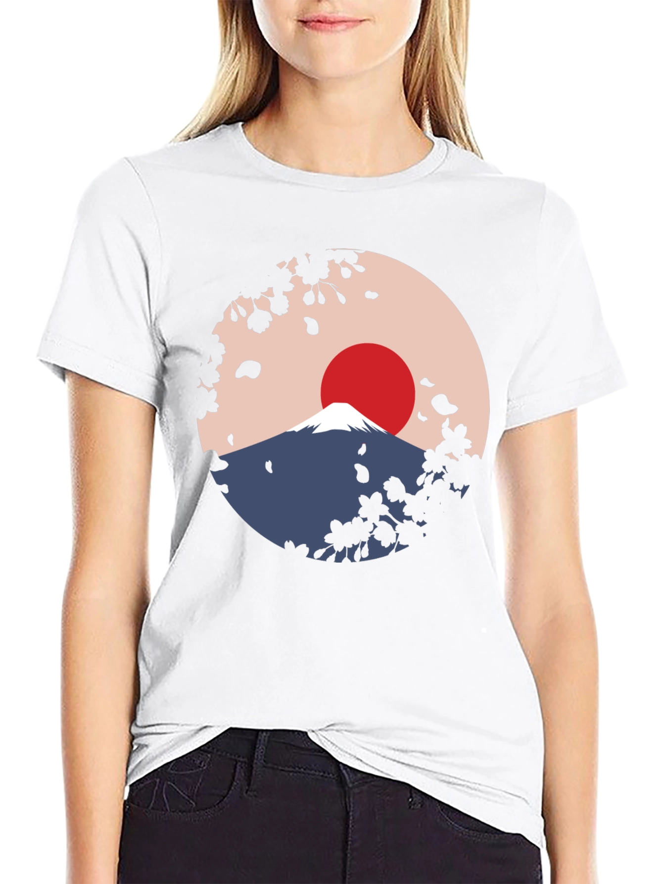 Mount Fuji Graphic T-Shirt - Black