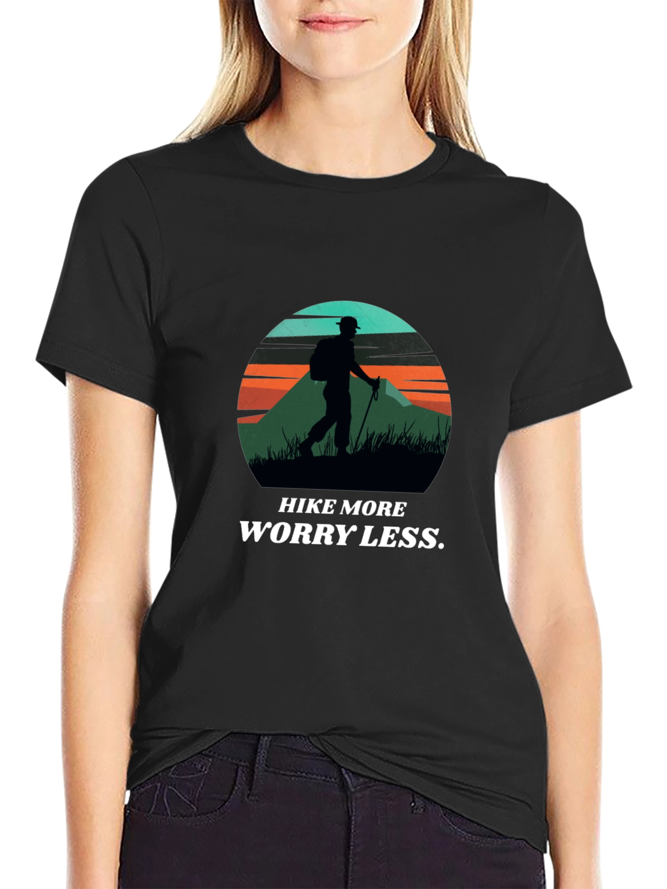 Hike More Worry Less Graphic T-Shirt