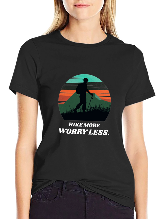 Hike More Worry Less Graphic T-Shirt
