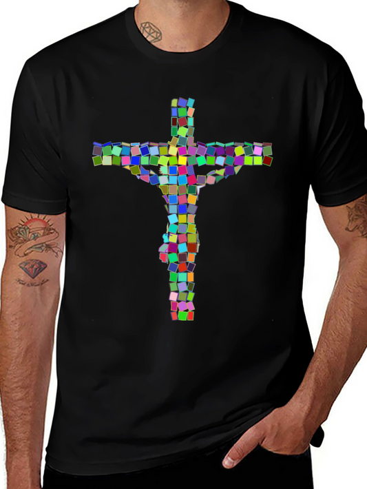 Colorful Cross Graphic Tee