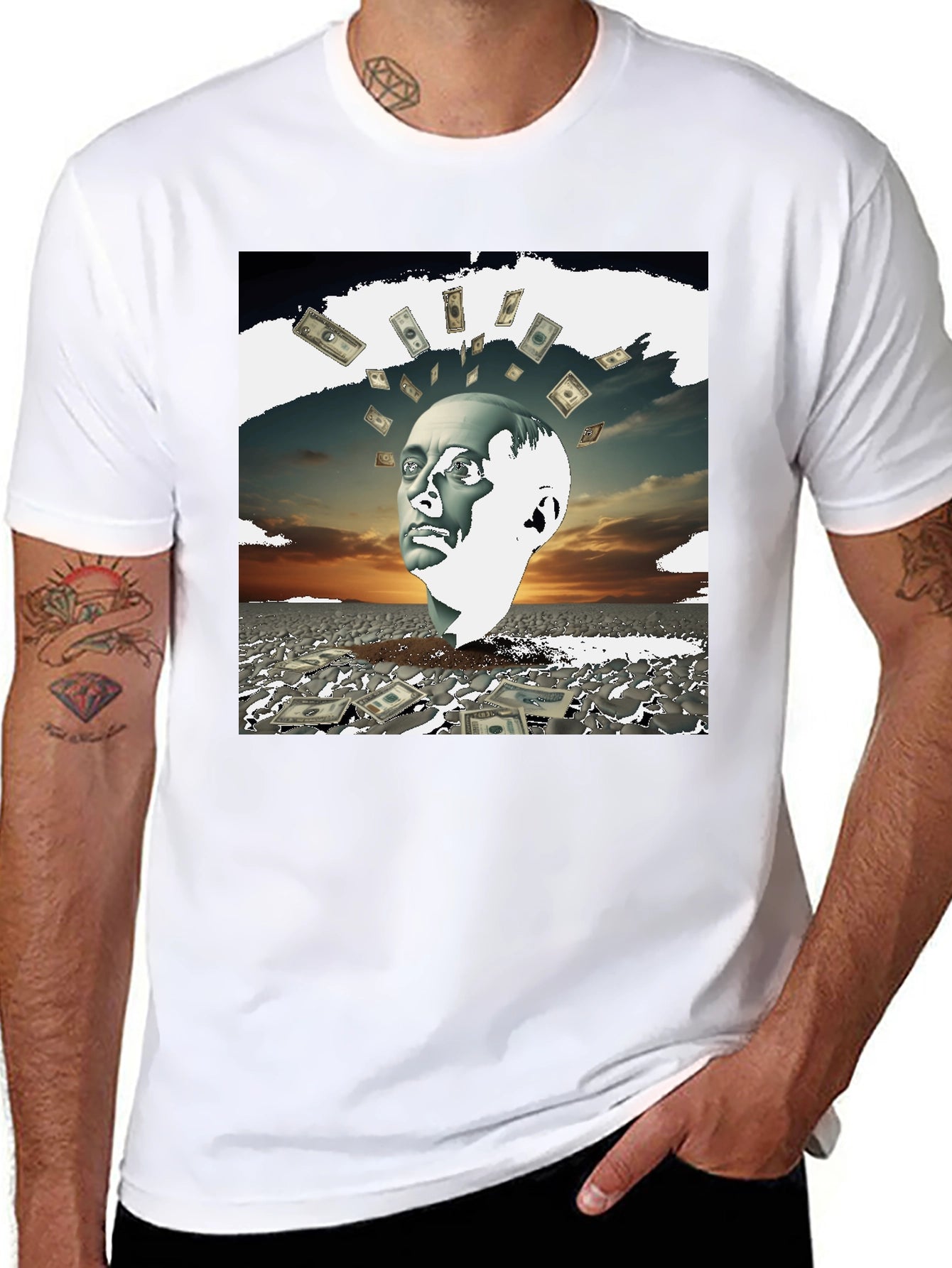 Money Mind T-Shirt - Unique Artistic Design