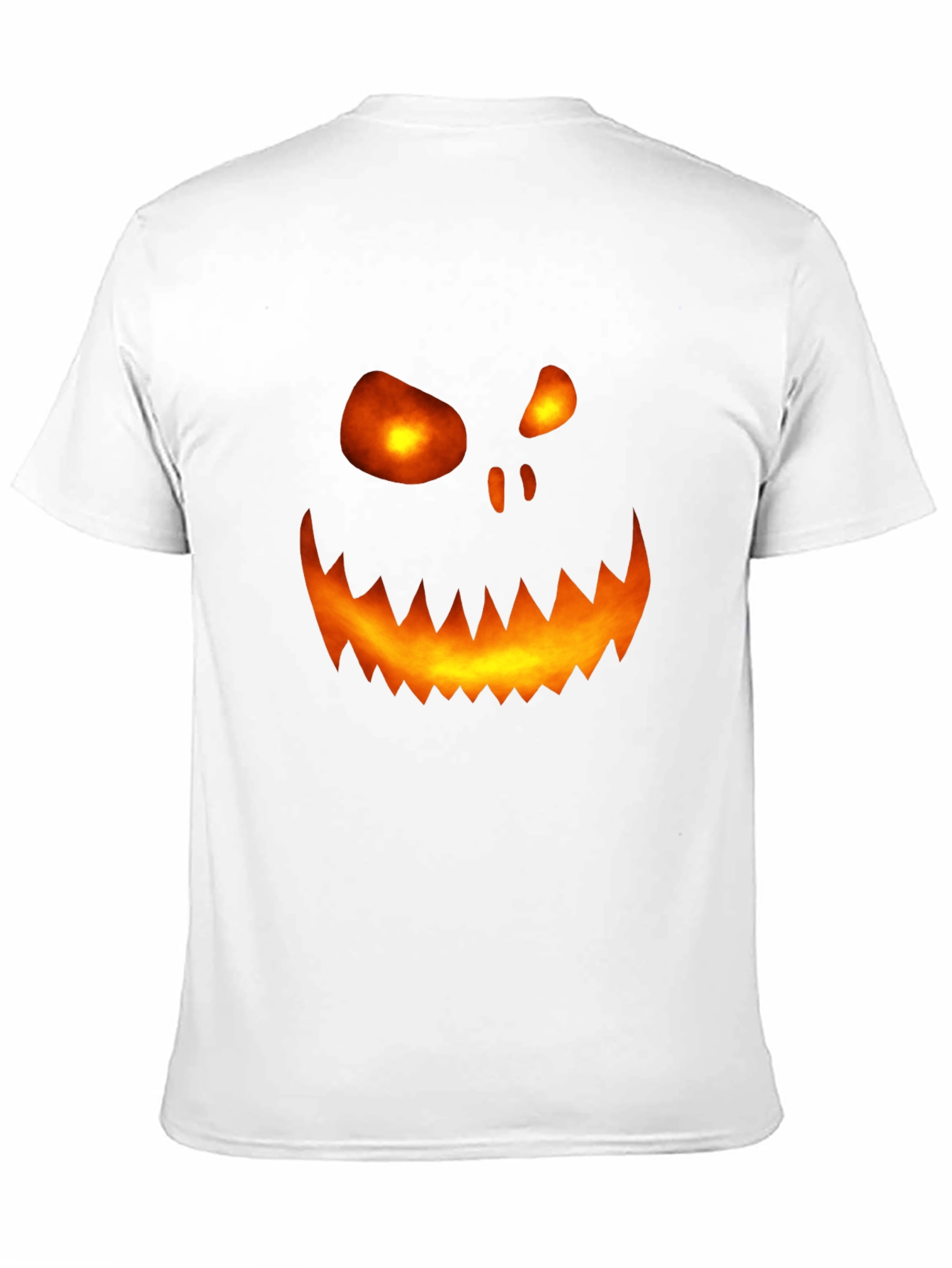 Halloween Pumpkin Face Graphic Tee - Scary Spooky Shirt
