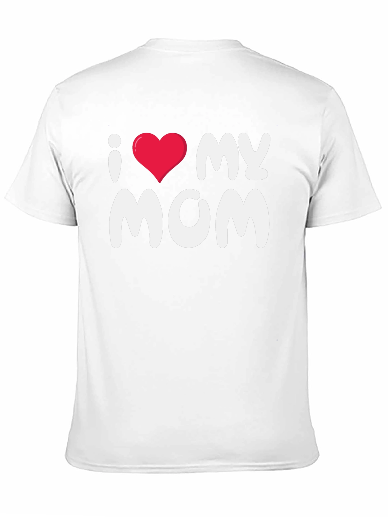 I Love My Mom Black T-Shirt