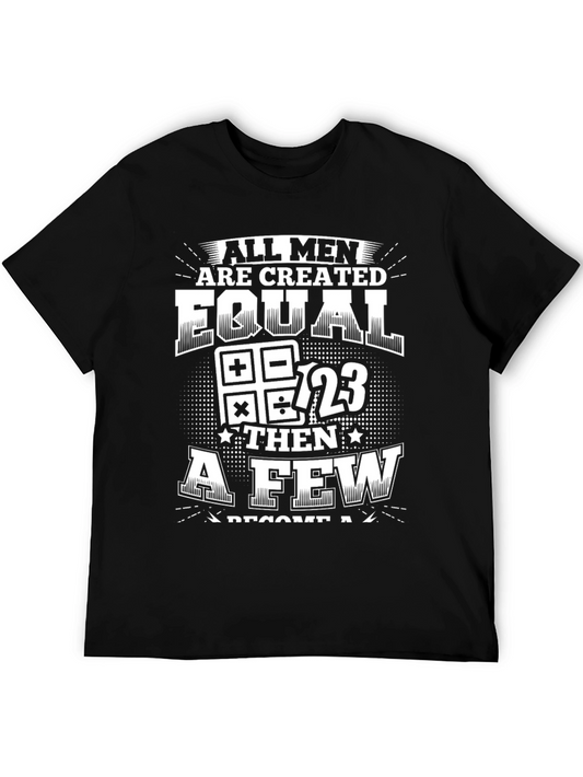 Mens All Men Are Created Equal Math T-Shirt