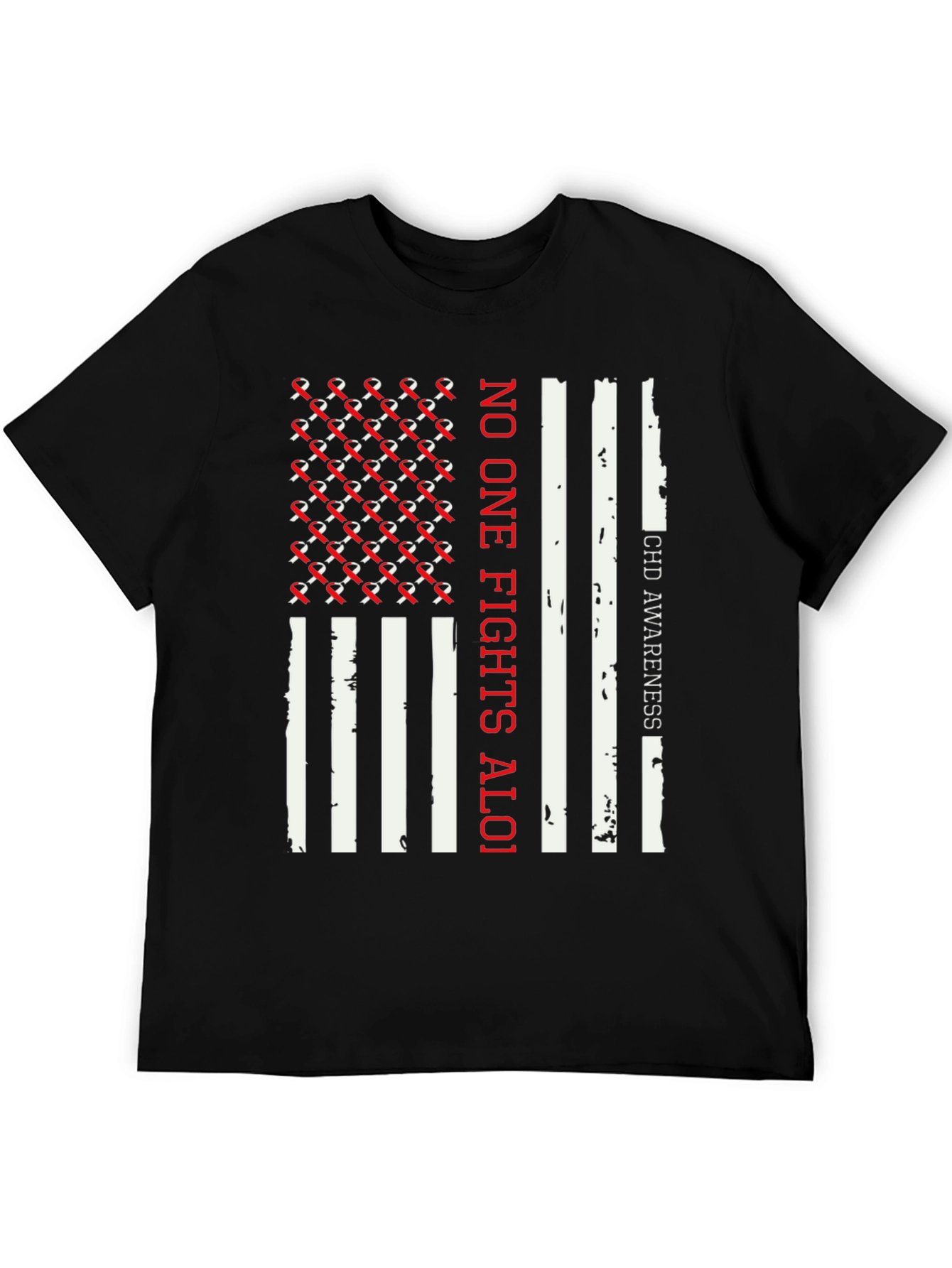 CHD Awareness T-Shirt - No One Fights Aloi