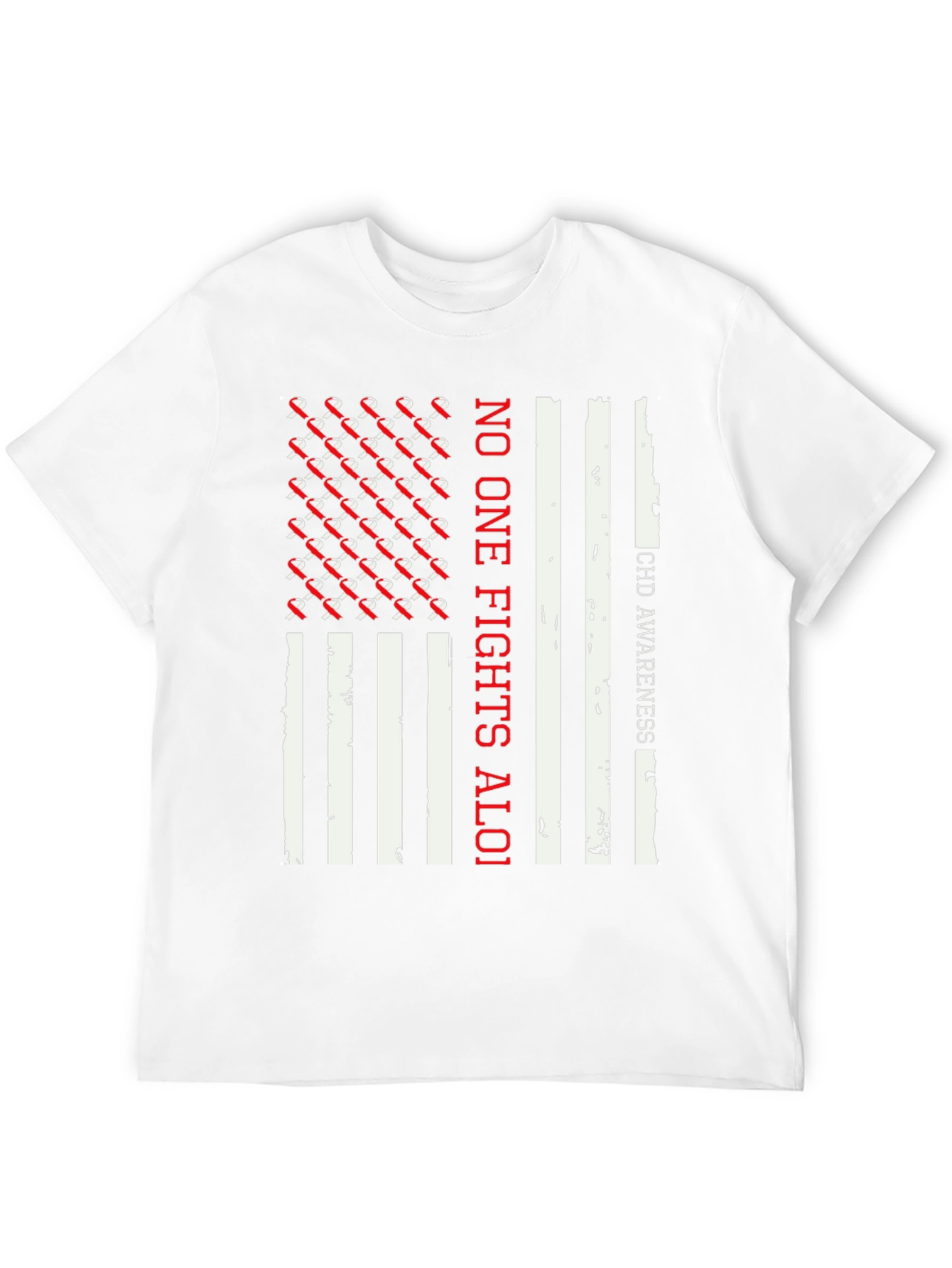 CHD Awareness T-Shirt - No One Fights Aloi