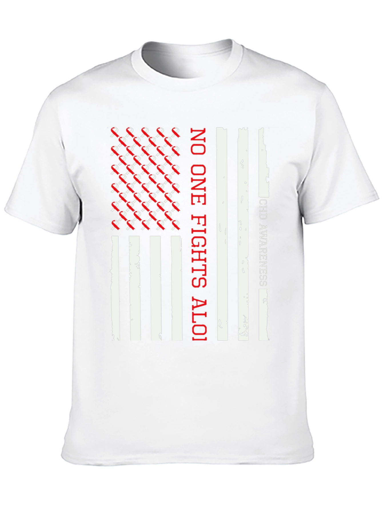 CHD Awareness T-Shirt - No One Fights Aloi