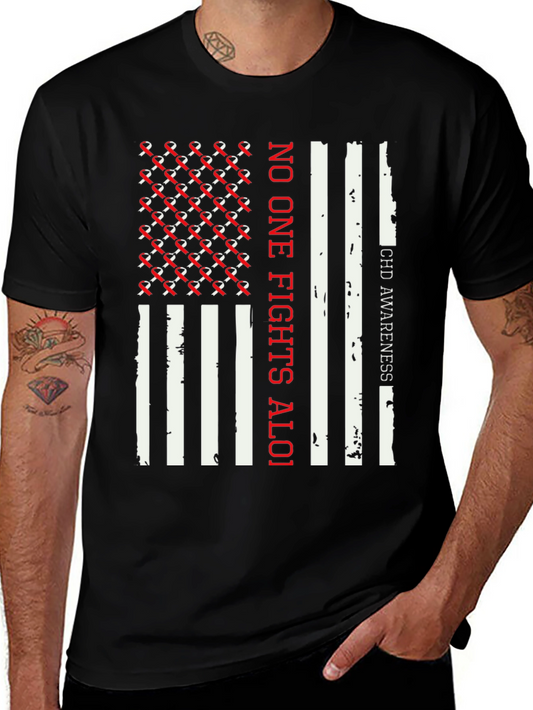 CHD Awareness T-Shirt - No One Fights Aloi