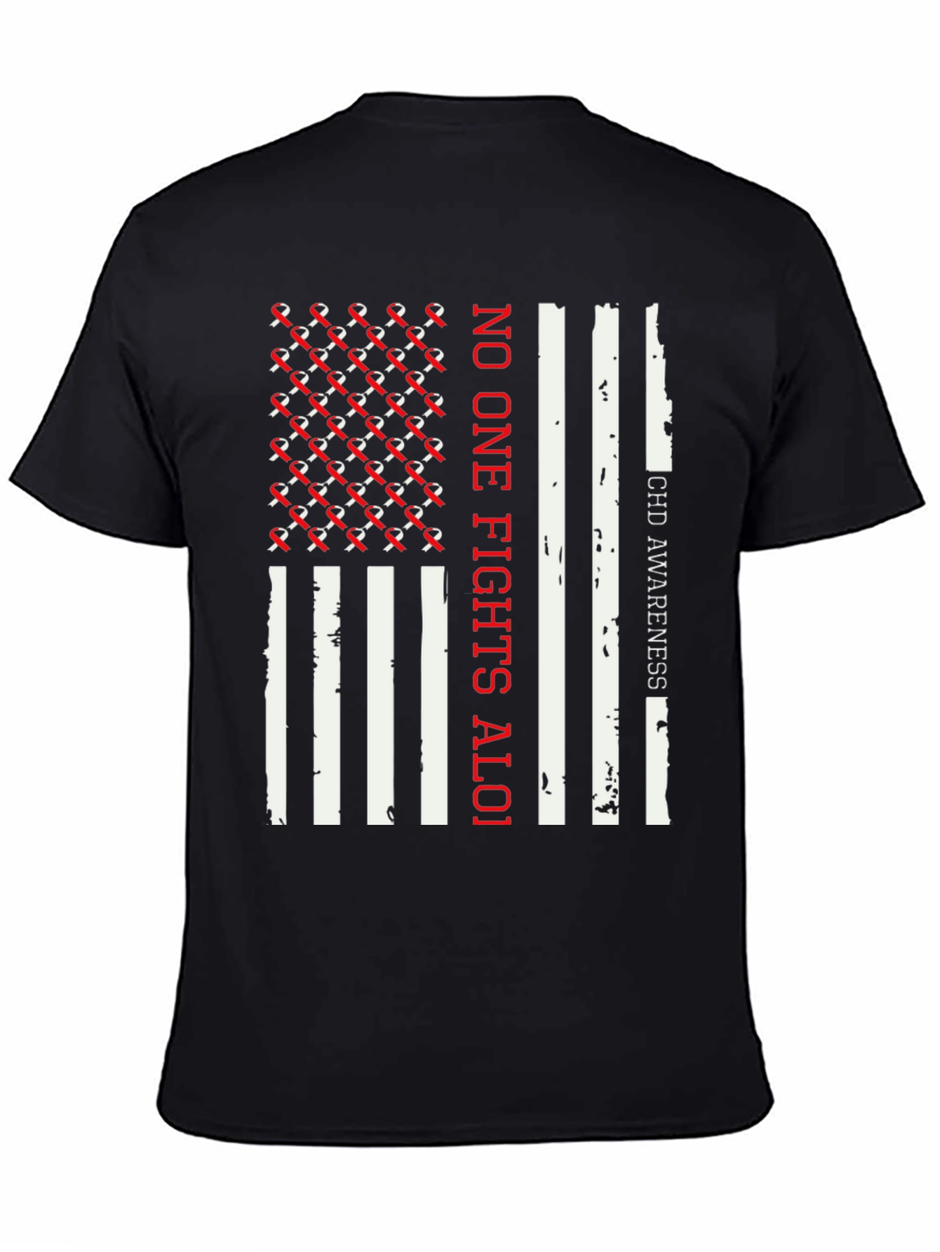 CHD Awareness T-Shirt - No One Fights Aloi