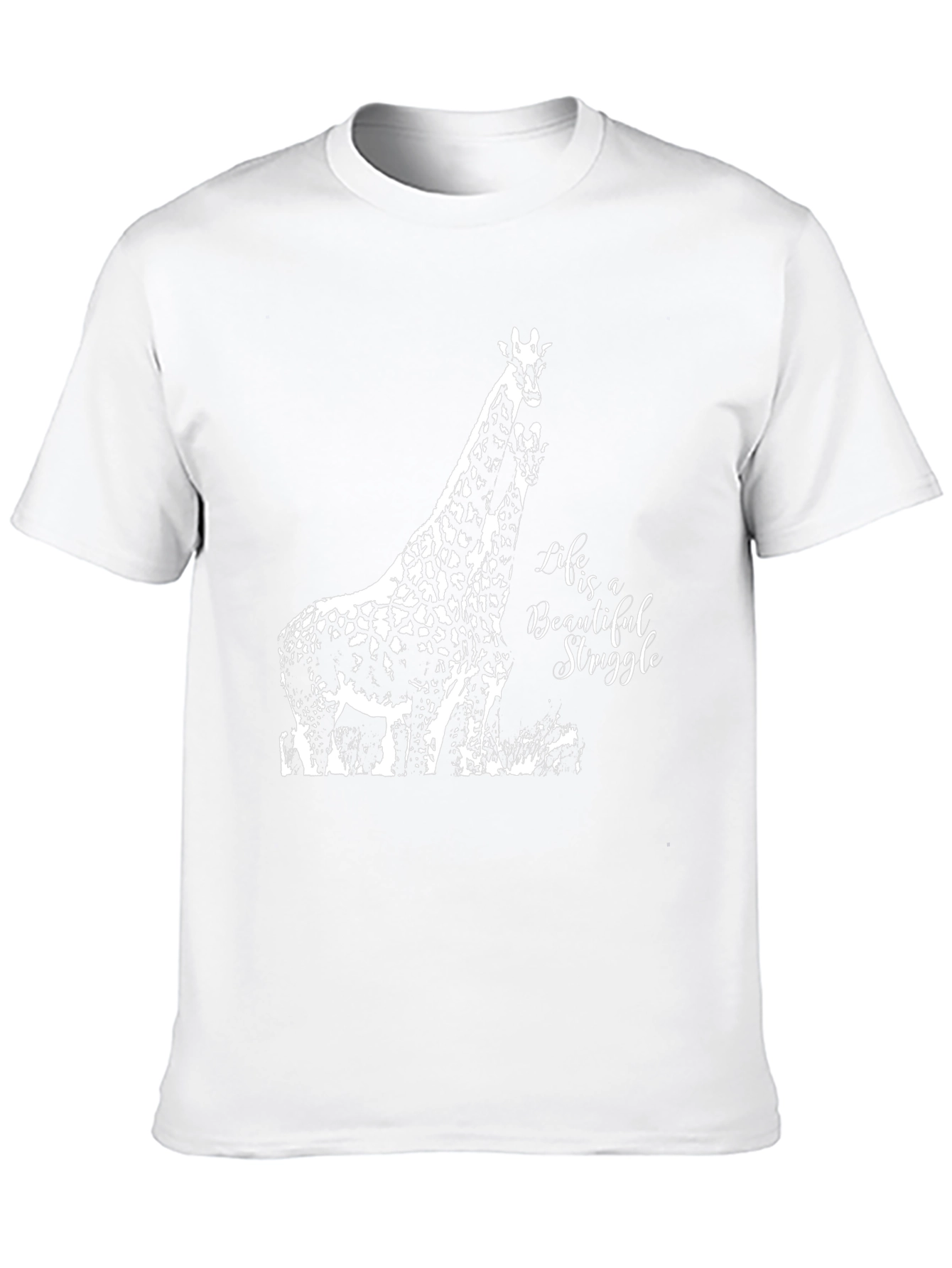 Giraffe Graphic Tee - Life is a Beautiful Struggle