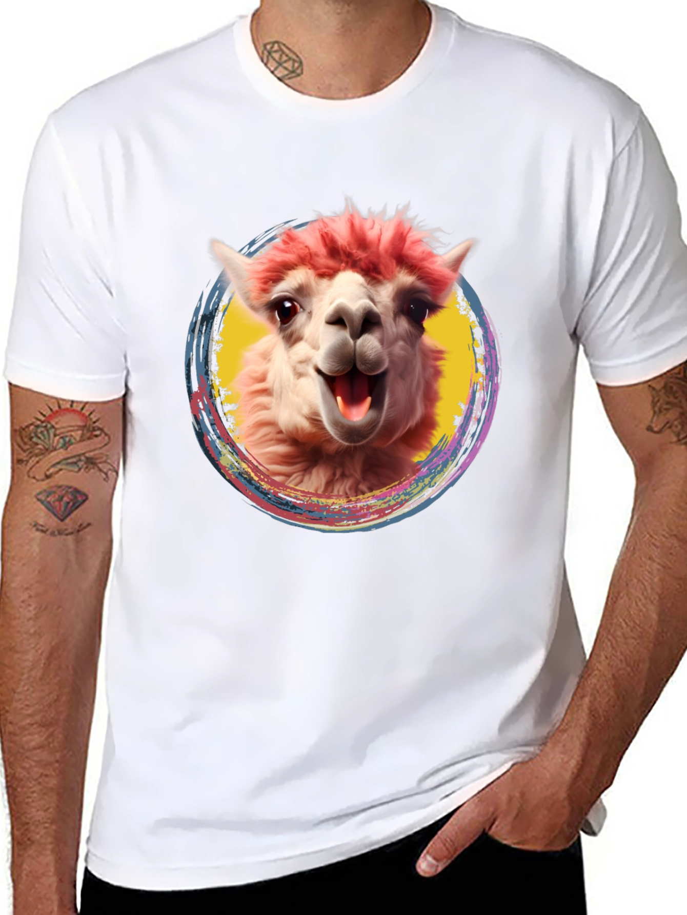 Alpaca Graphic Tee - Fun Animal Shirt