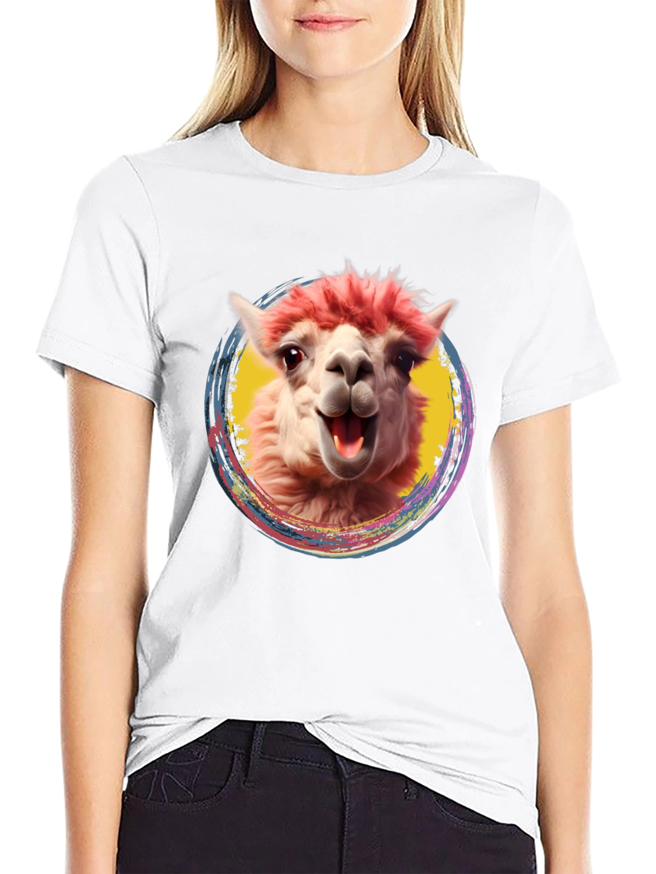 Alpaca Graphic Tee - Fun Animal Shirt