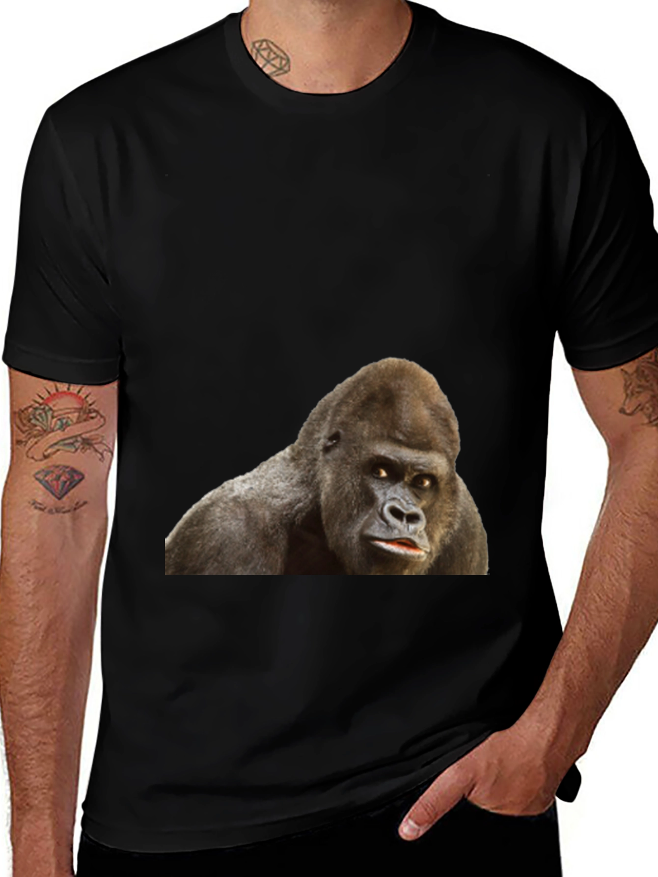 Gorilla Graphic Tee - Classic Black T-Shirt