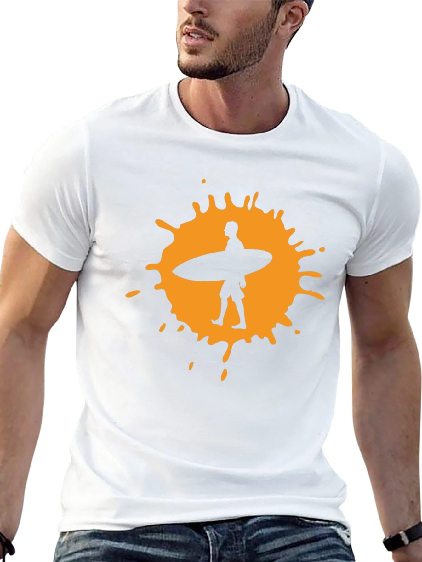 Surfer Graphic Tee - Mens Black T-Shirt