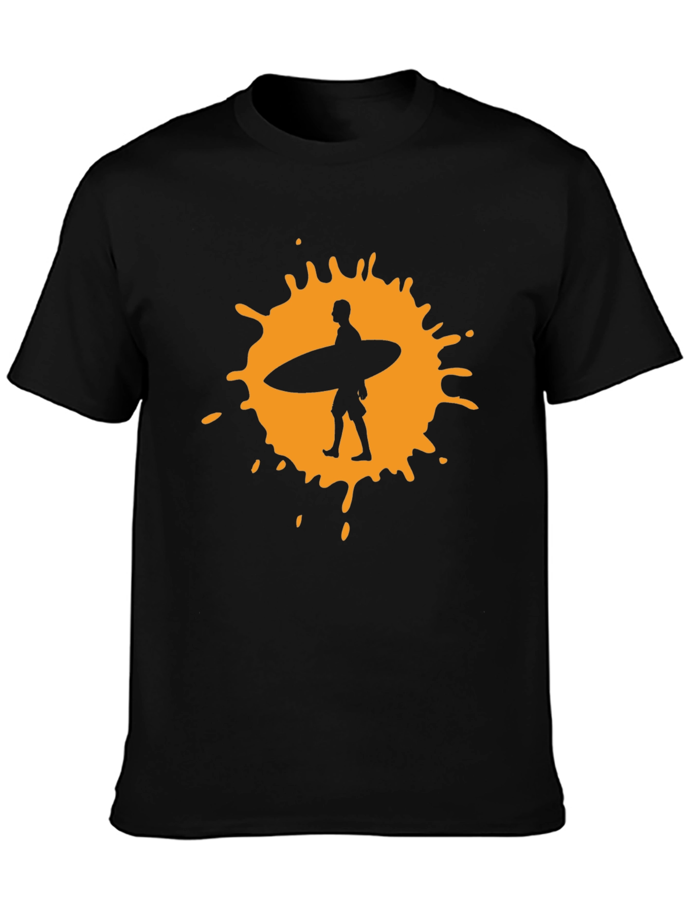 Surfer Graphic Tee - Mens Black T-Shirt