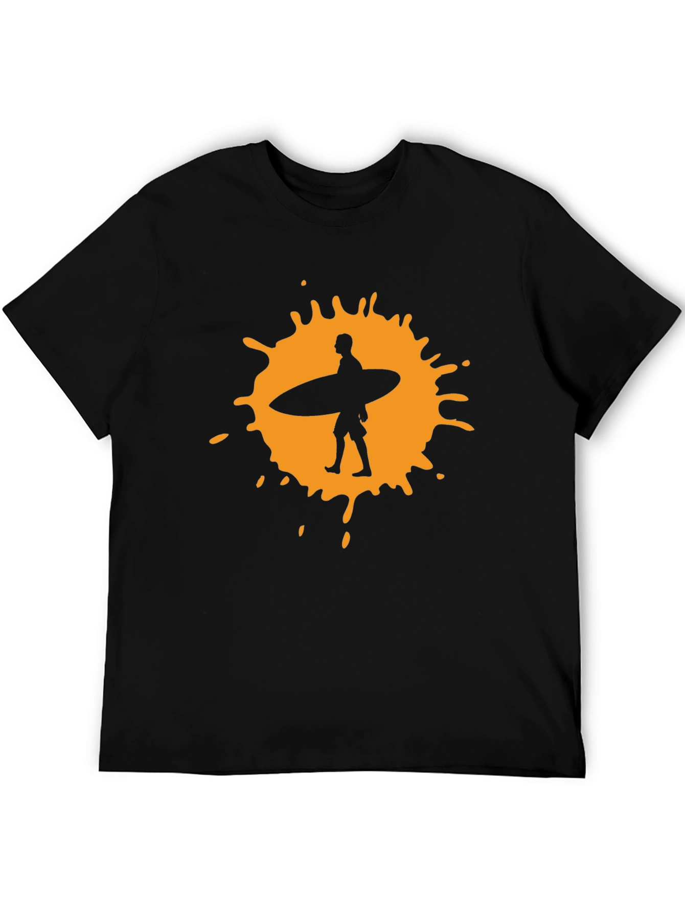 Surfer Graphic Tee - Mens Black T-Shirt