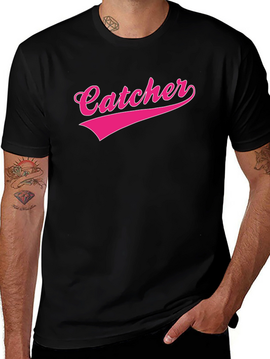 Catcher Graphic Tee - Baseball Inspired T-Shirt