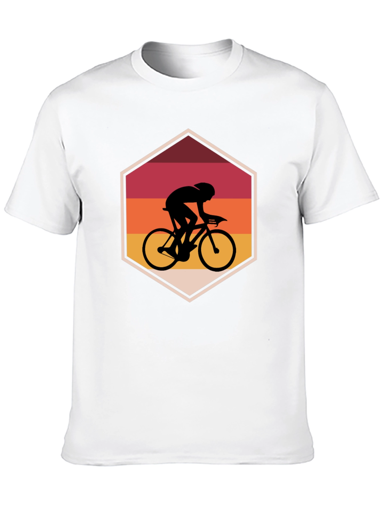 Retro Cycling Silhouette Graphic Tee