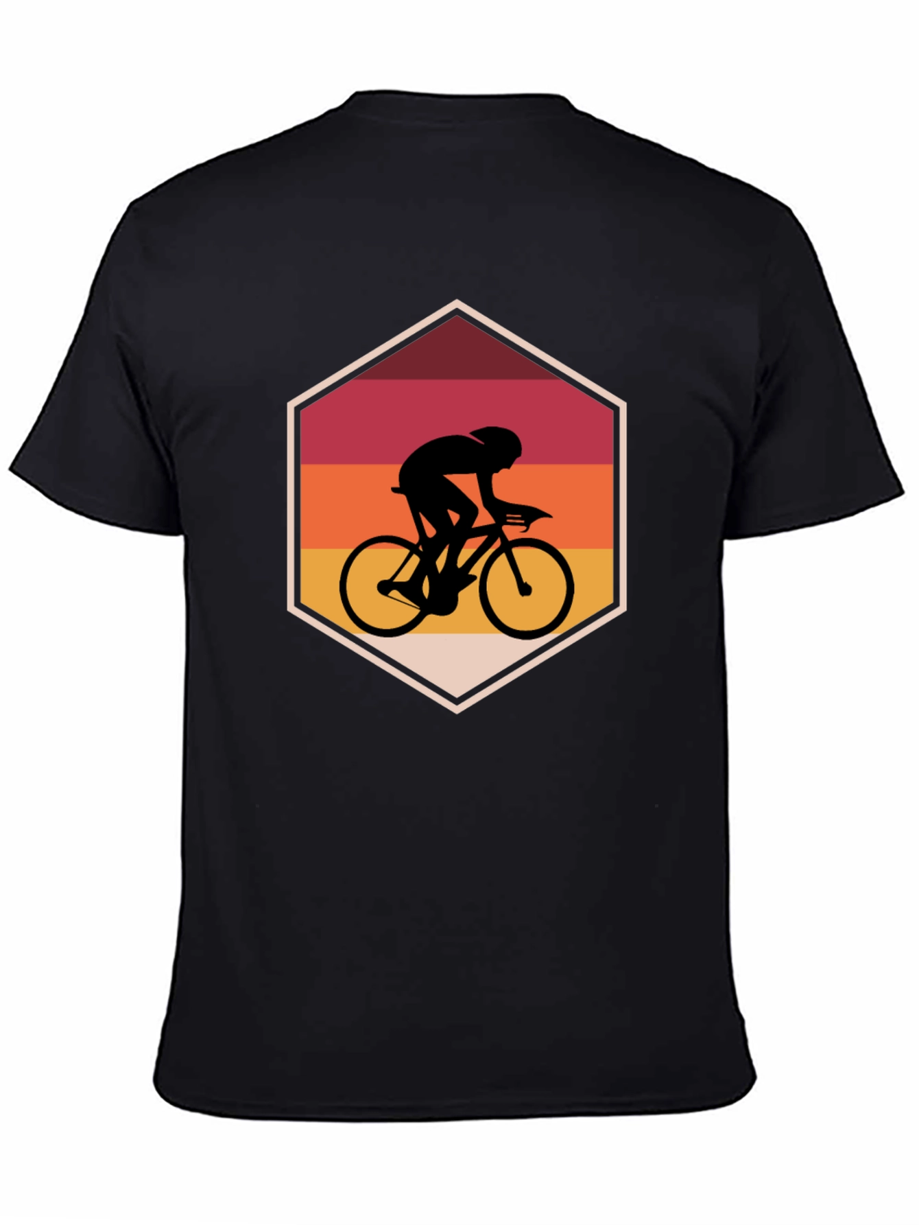 Retro Cycling Silhouette Graphic Tee
