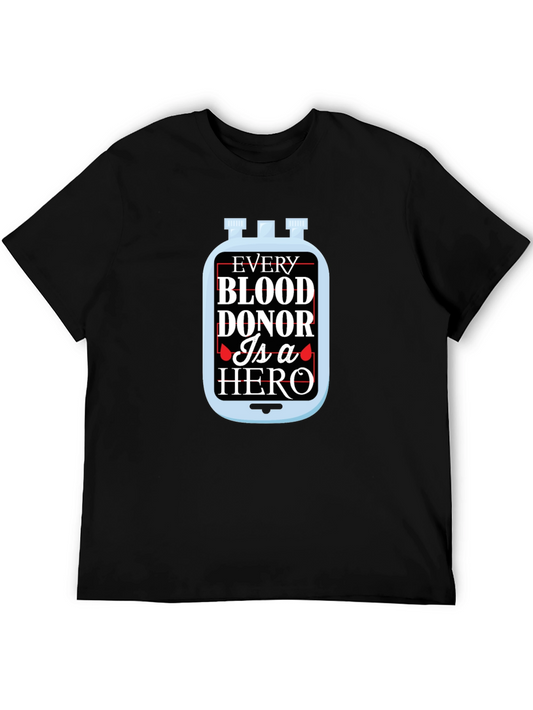 Blood Donor Hero Black T-Shirt